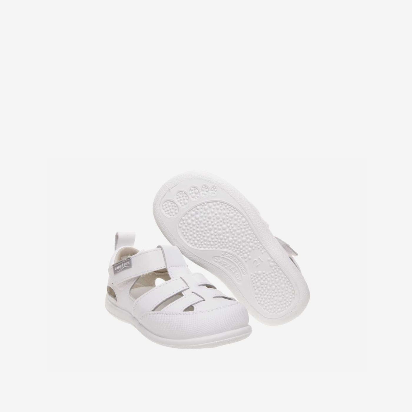 Sandalia Respetuosa unisex Zapyflex en color Blanco