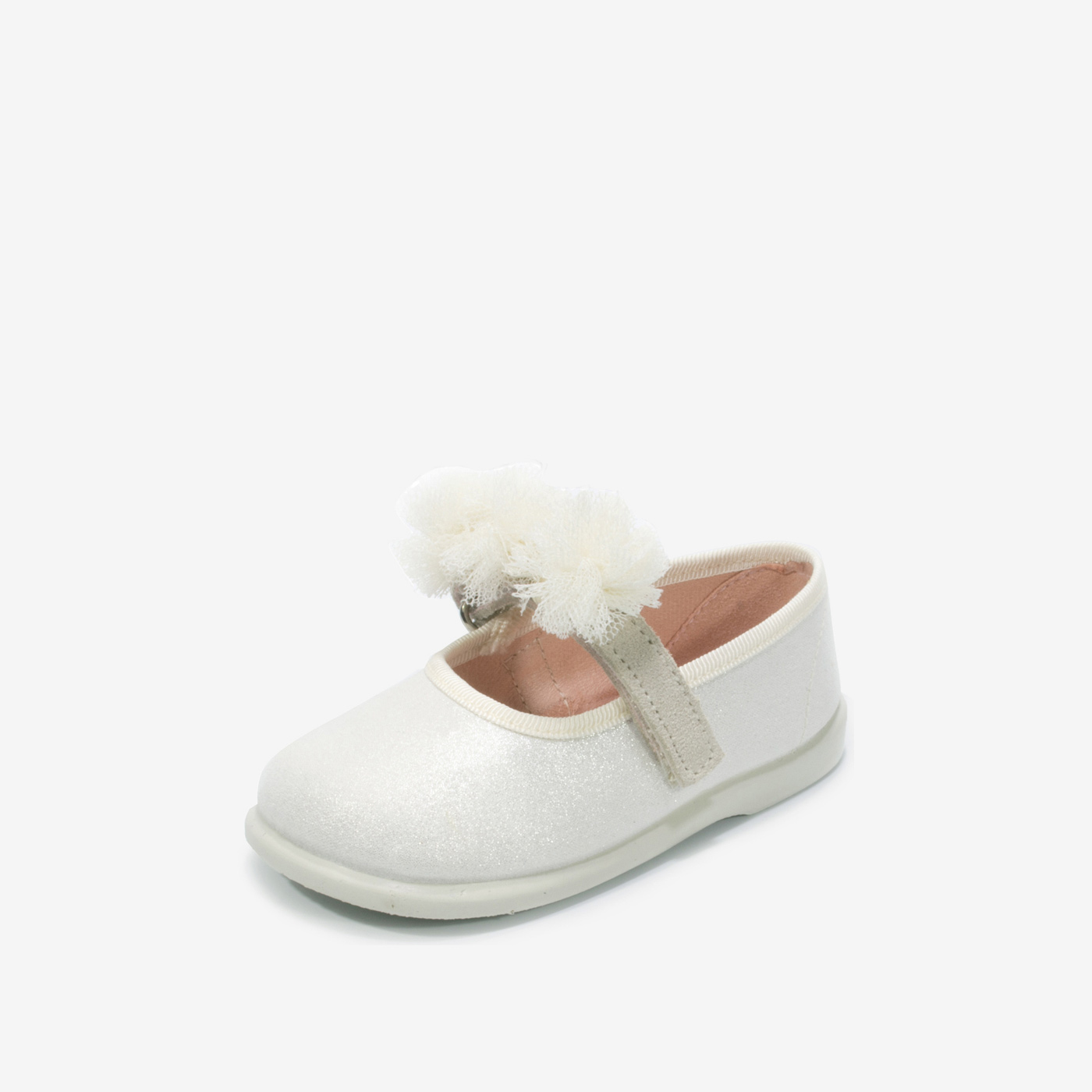 Merceditas en beige para vesir - Suave y confortable.