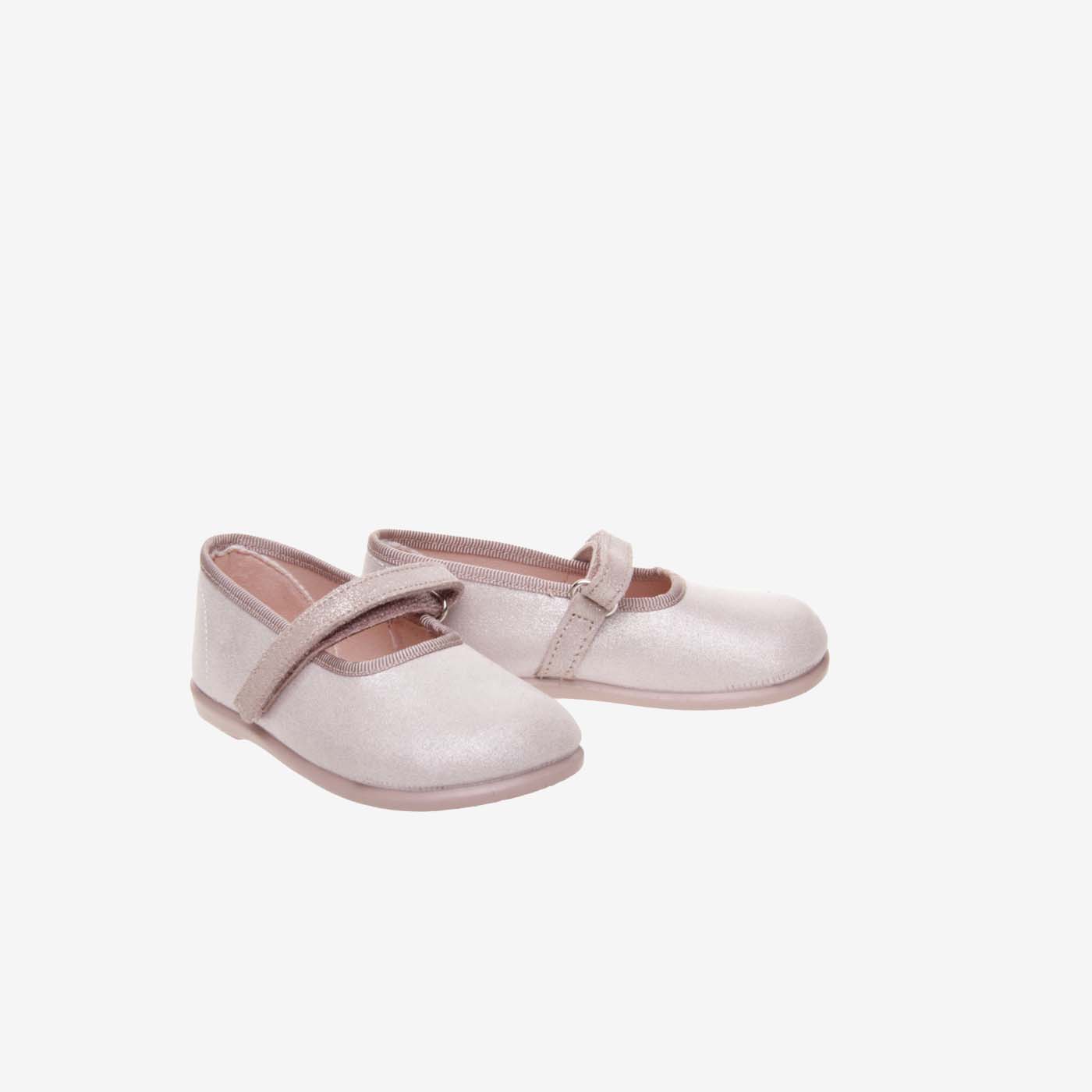 Merceditas de velcro en rosa - Suave y flexible
