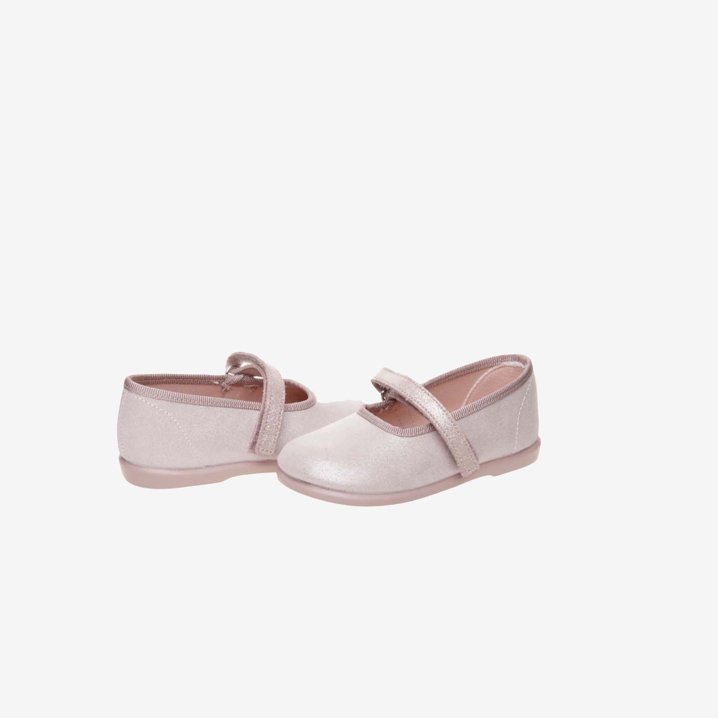 Merceditas de velcro en rosa - Suave y flexible