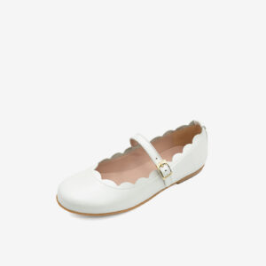 Titanitos Mercedes Blanca Piel: Elegancia y Confort Niña