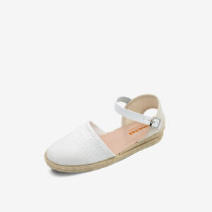 Esparteña de niña vestir con hebilla