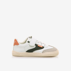 Deportivas respetuosas en piel de Mustang para niños