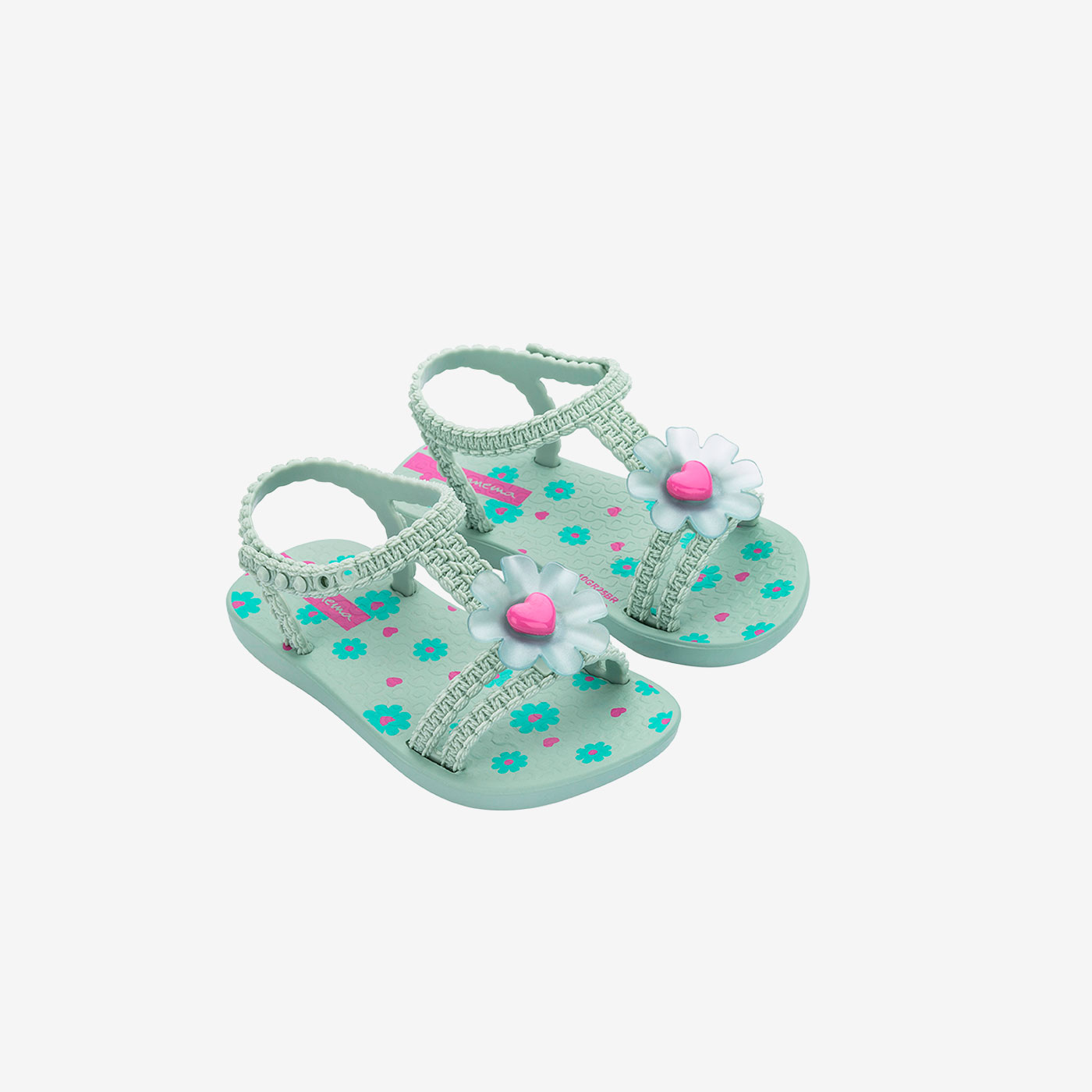 Chanclas para niñas en color Verde de Ipanema