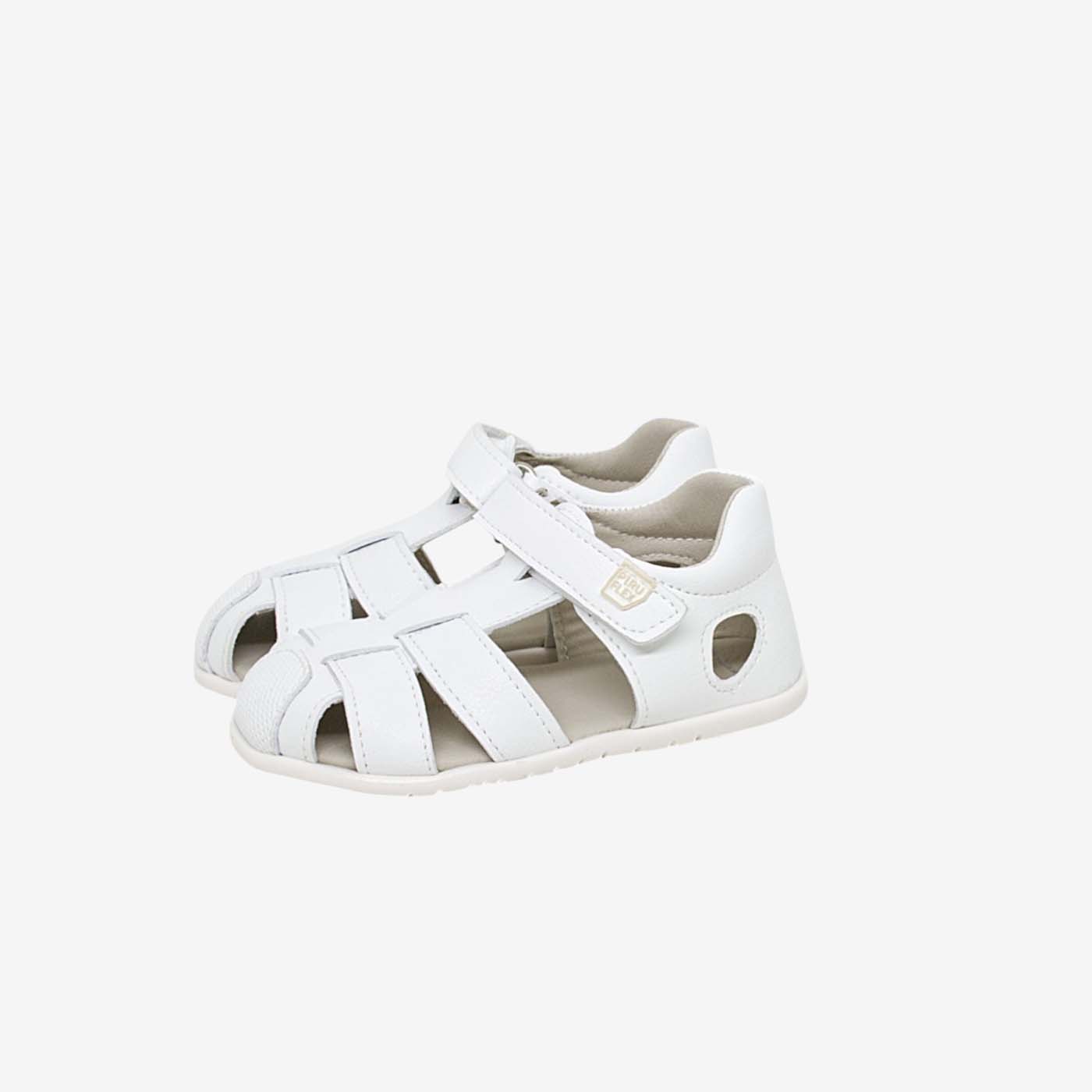 Sandalia respetuosa de Piruflex con puntera reforzada para sus primeros pasos