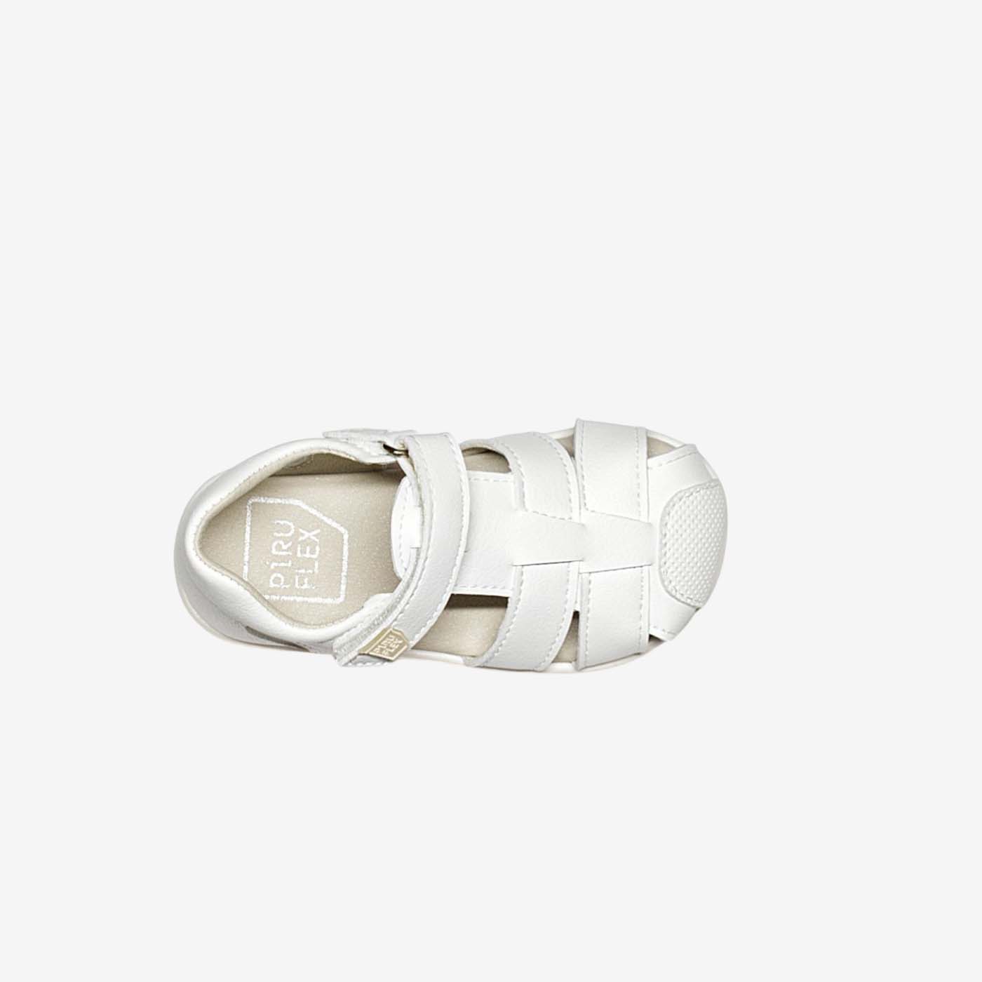 Sandalia respetuosa de Piruflex con puntera reforzada para sus primeros pasos