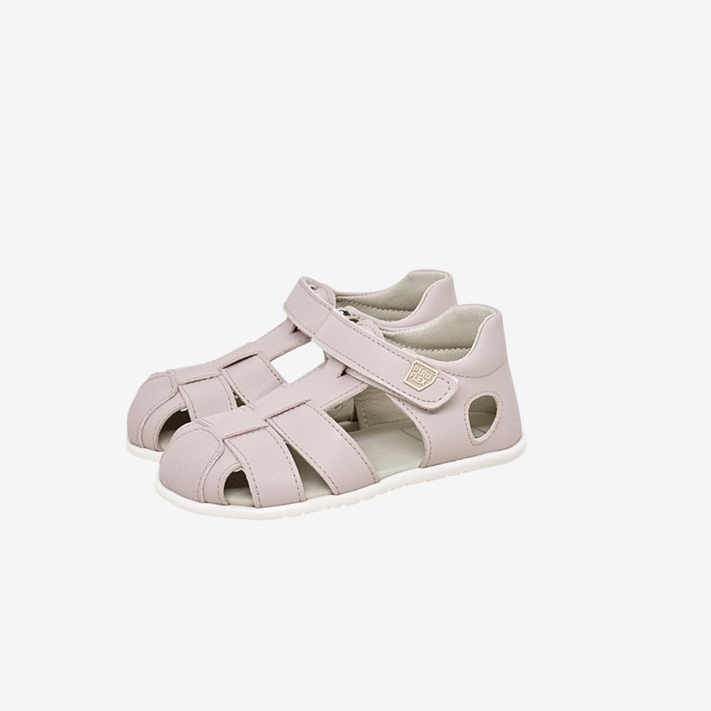 Sandalia respetuosa en rosa con puntera reforzada de Piruflex