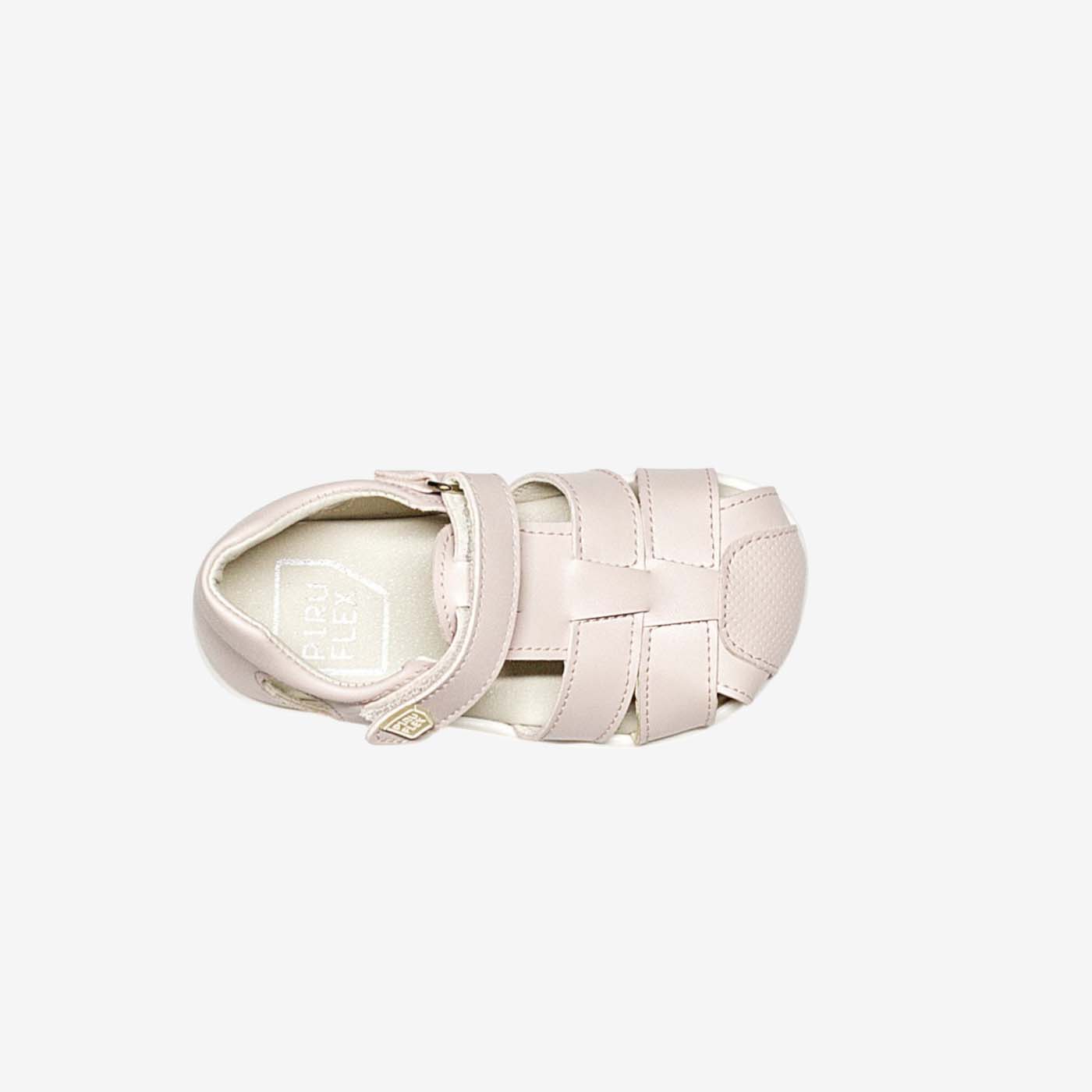 Sandalia respetuosa en rosa con puntera reforzada de Piruflex