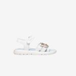 Sandalia de Pablosky en color blanco con doble velcro