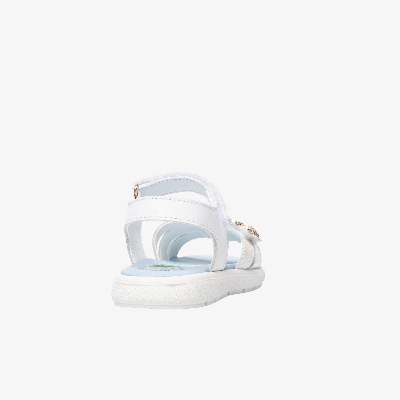 Sandalia de Pablosky en color blanco con doble velcro