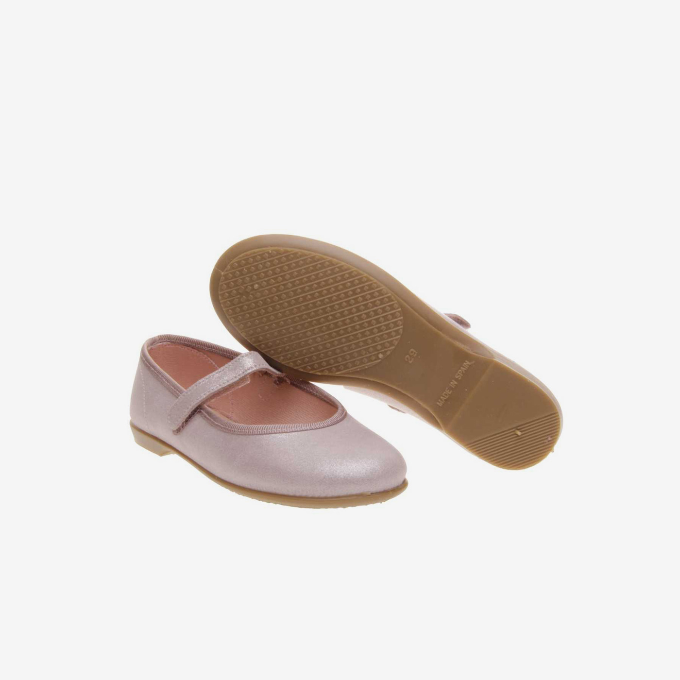 Merceditas de vertir en color rosa con velcro - Elegantes y muy flexibles.