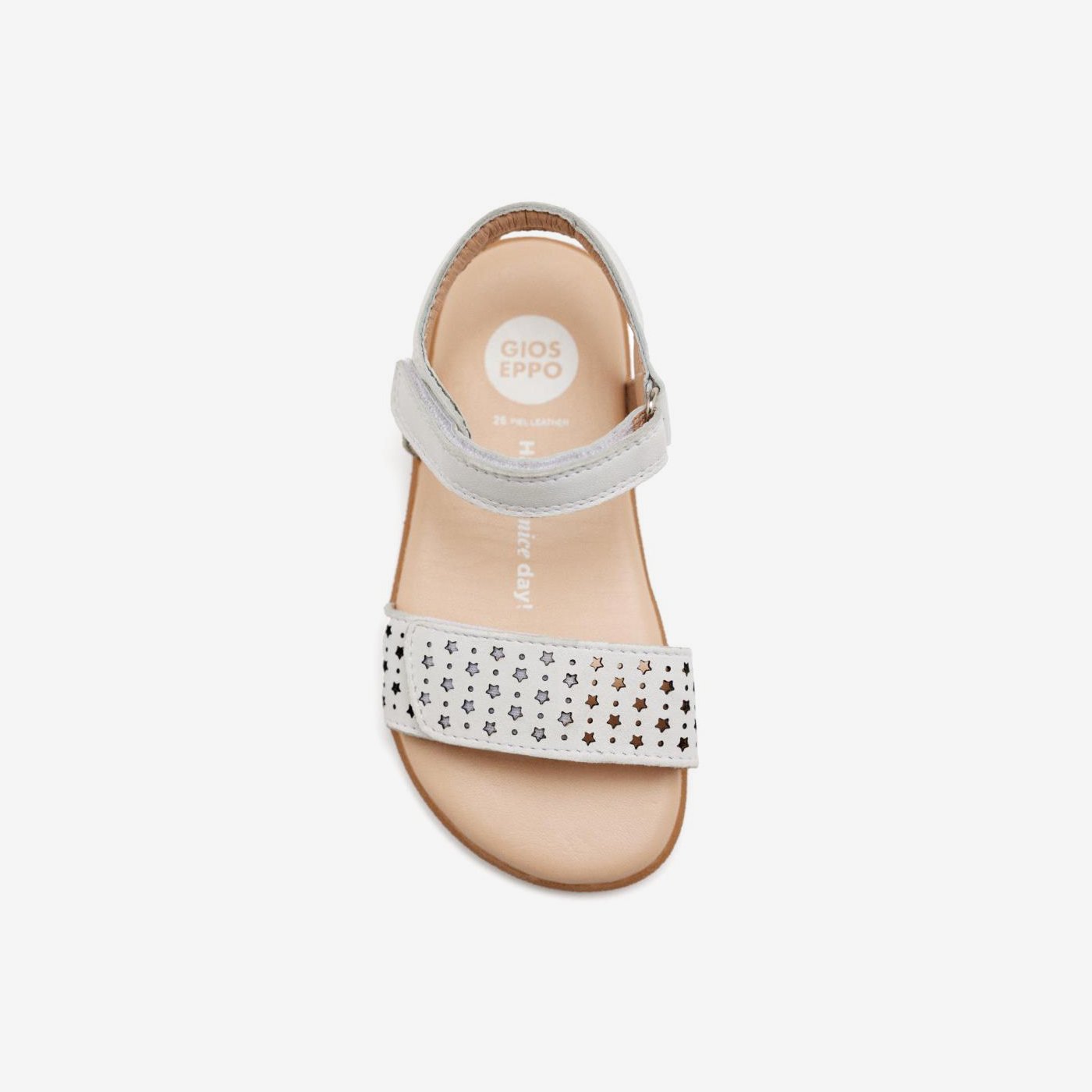 Sandalia barefoot en color blanco de Gioseppo - Doble velcro - Ajuste y Flexibilidad