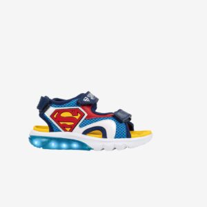 Sandalias con luz de niño con diseño de Superman de la marca Geox