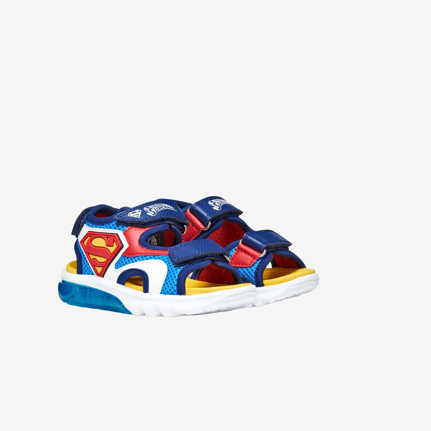 Sandalias con luz de niño con diseño de Superman de la marca Geox