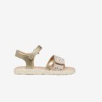 Sandalia doradas de Geox con doble velcro – Comodida y flexibilidad