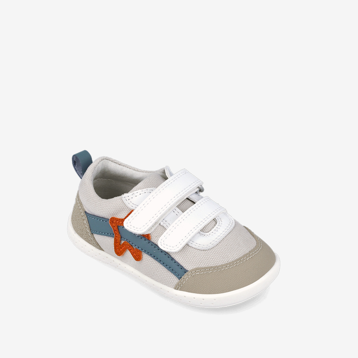 Deportiva de lona primeros pasos con puntera reforzada