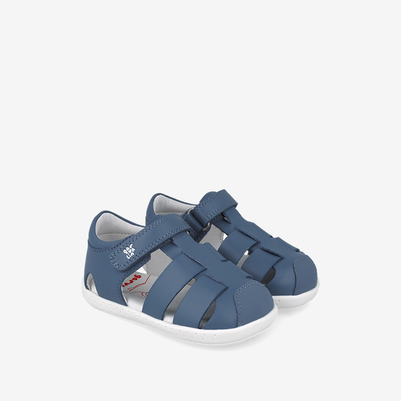 Sandalia respetuosa con velcro y puntera reforzada de Garvalin