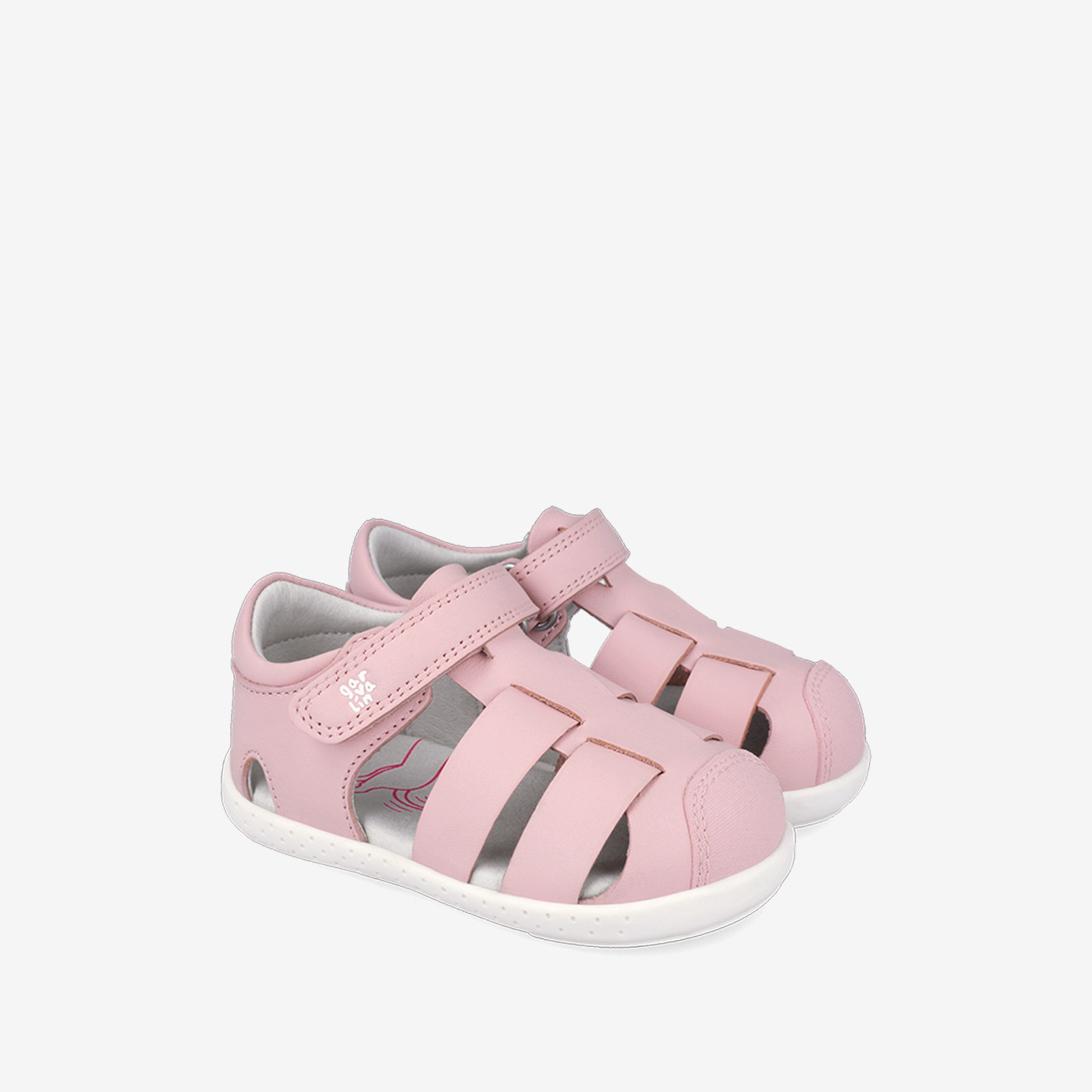 Sandalia de niña con velcro y puntera reforzada respetuosa de Garvalin