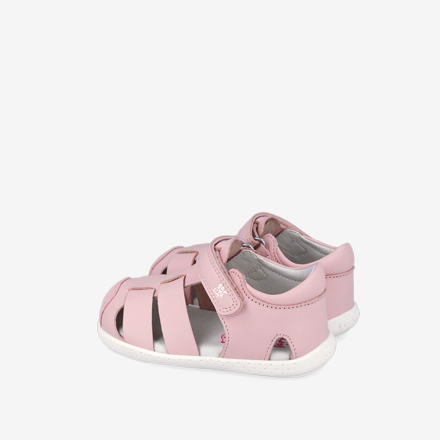 Sandalia de niña con velcro y puntera reforzada respetuosa de Garvalin