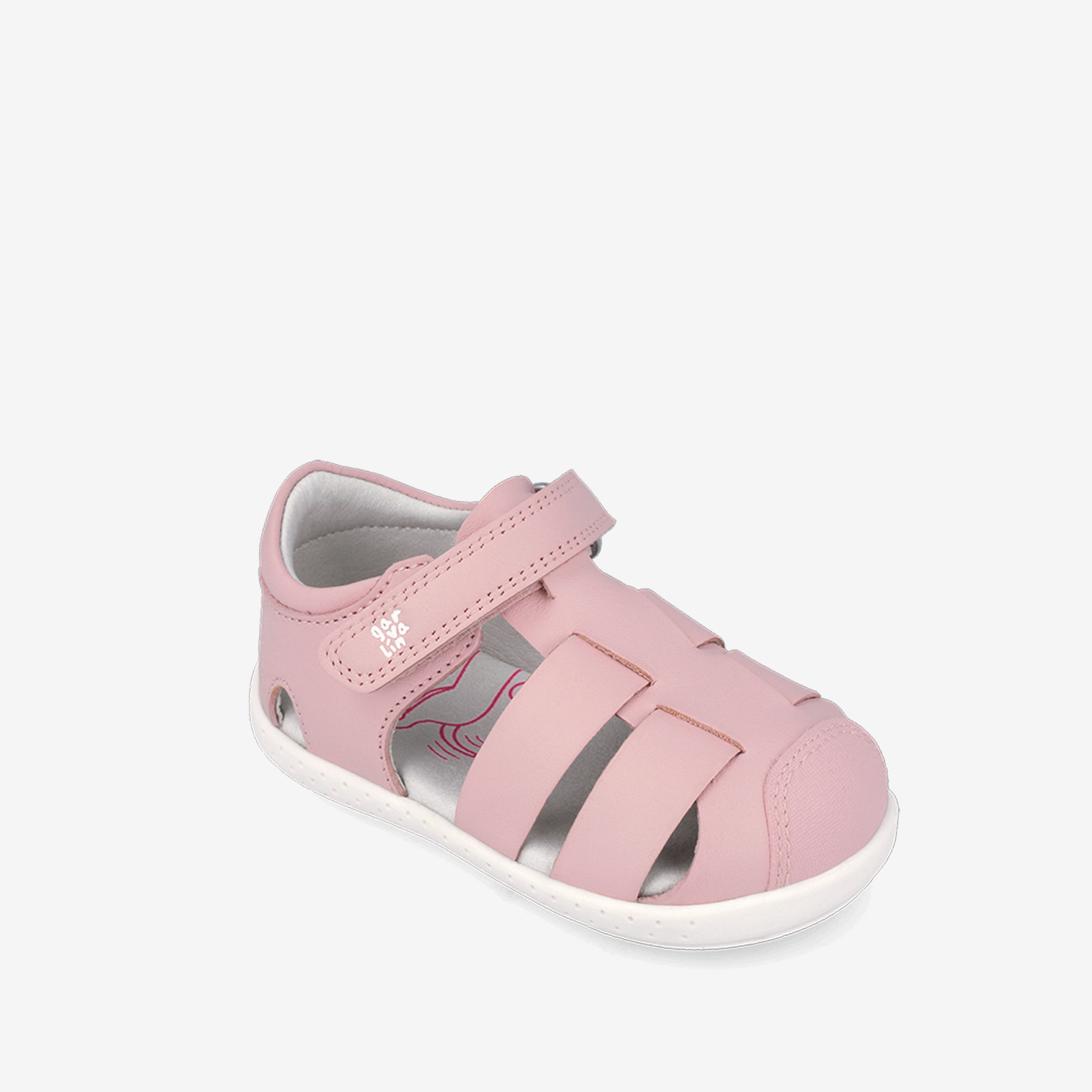 Sandalia de niña con velcro y puntera reforzada respetuosa de Garvalin