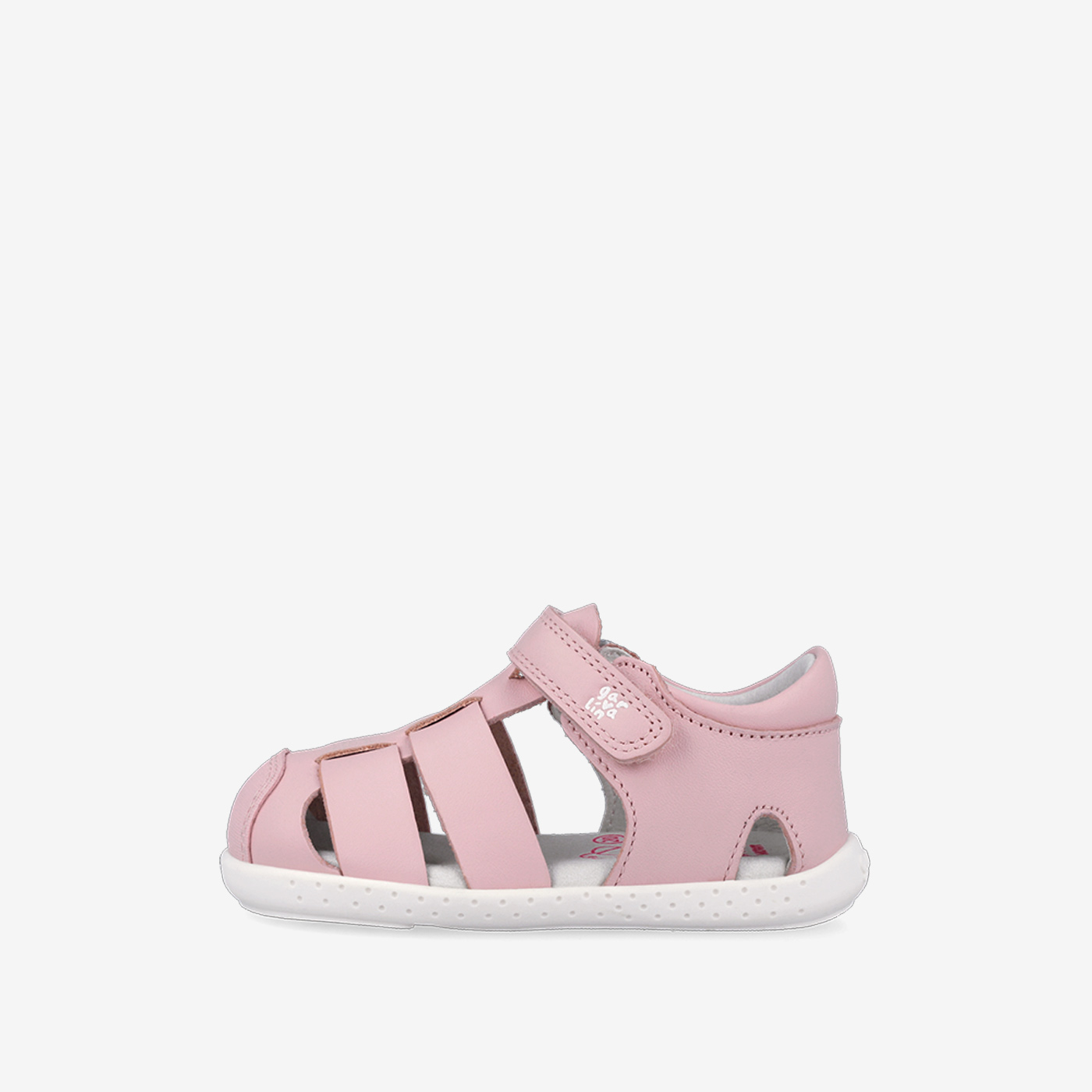 Sandalia de niña con velcro y puntera reforzada respetuosa de Garvalin