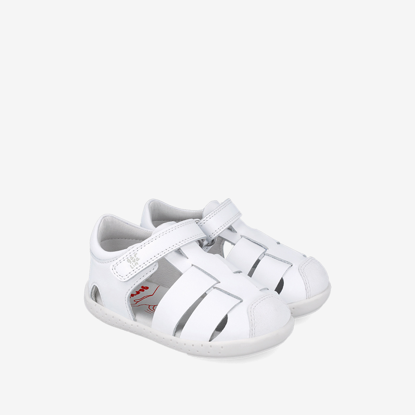 Sandalia respetuosa unisex de Garvalin con velcro y puntera reforzada