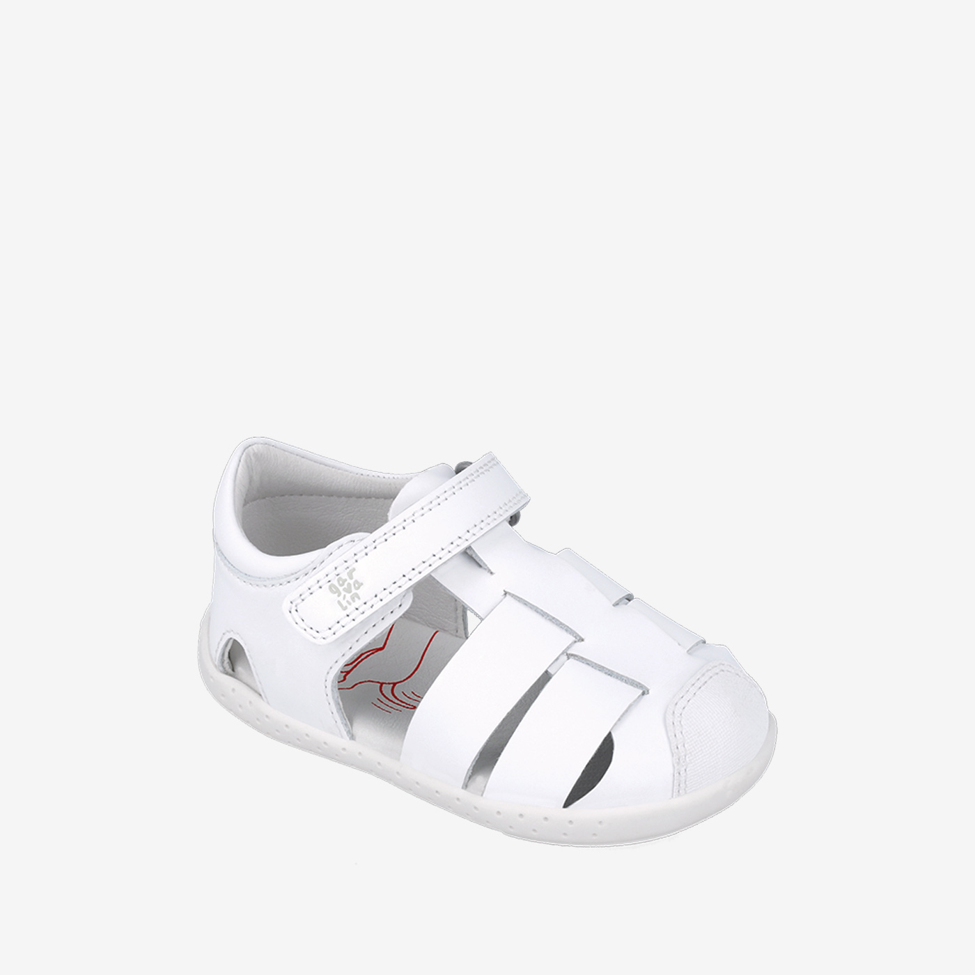 Sandalia respetuosa unisex de Garvalin con velcro y puntera reforzada