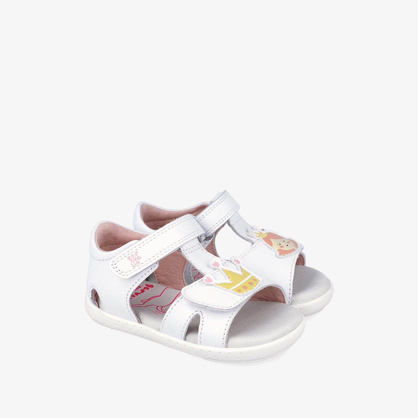 Sandalia niña resptuosa de Garvalin con puntera descubierta