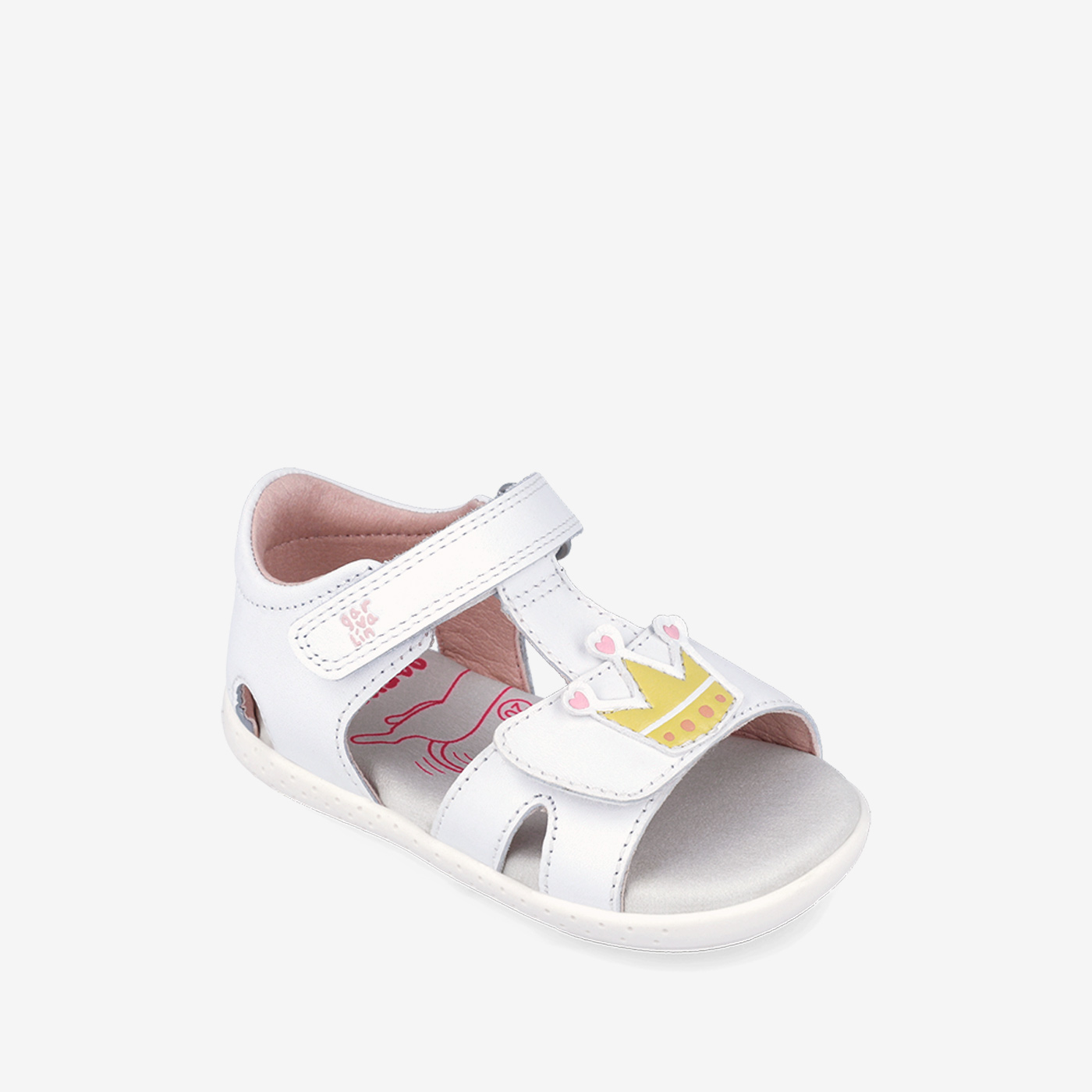 Sandalia niña resptuosa de Garvalin con puntera descubierta