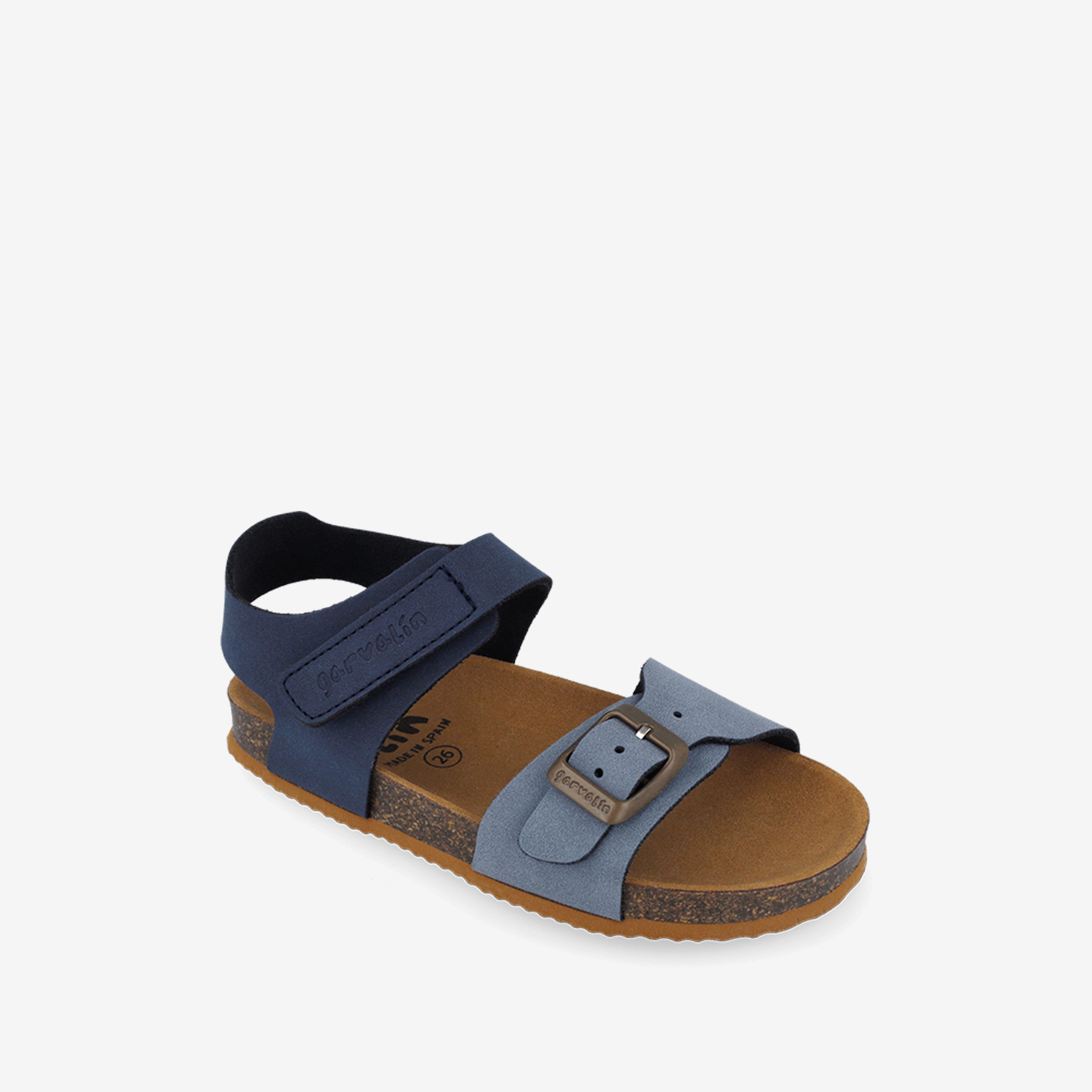 Sandalia Bio niño con hebilla y velcro de Garvalin