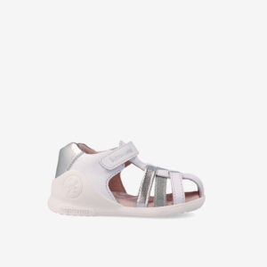 Sandalia con puntera reforzada blanca de Biomecanics