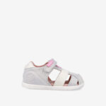 Sandalia Respetuosa con puntera en color plateado de Biomecanics