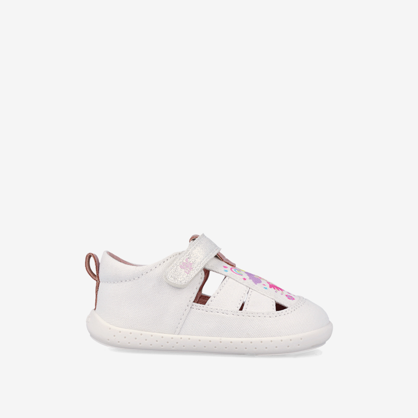 Sandalias estampadas en textil respetuosas de Garvalin