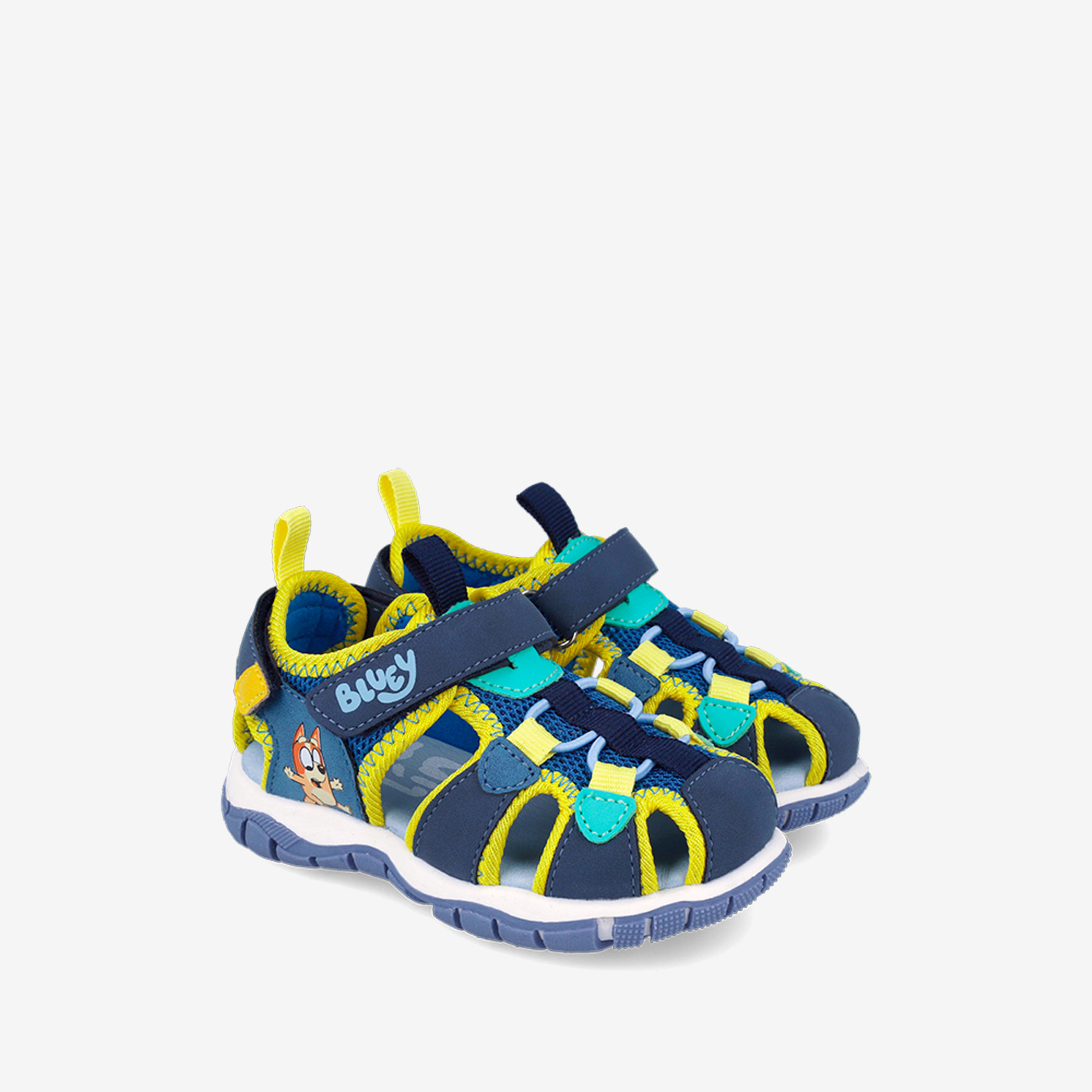 Sandalia de Garvalin con dibujo de Bluey puntera reforzada. Azul