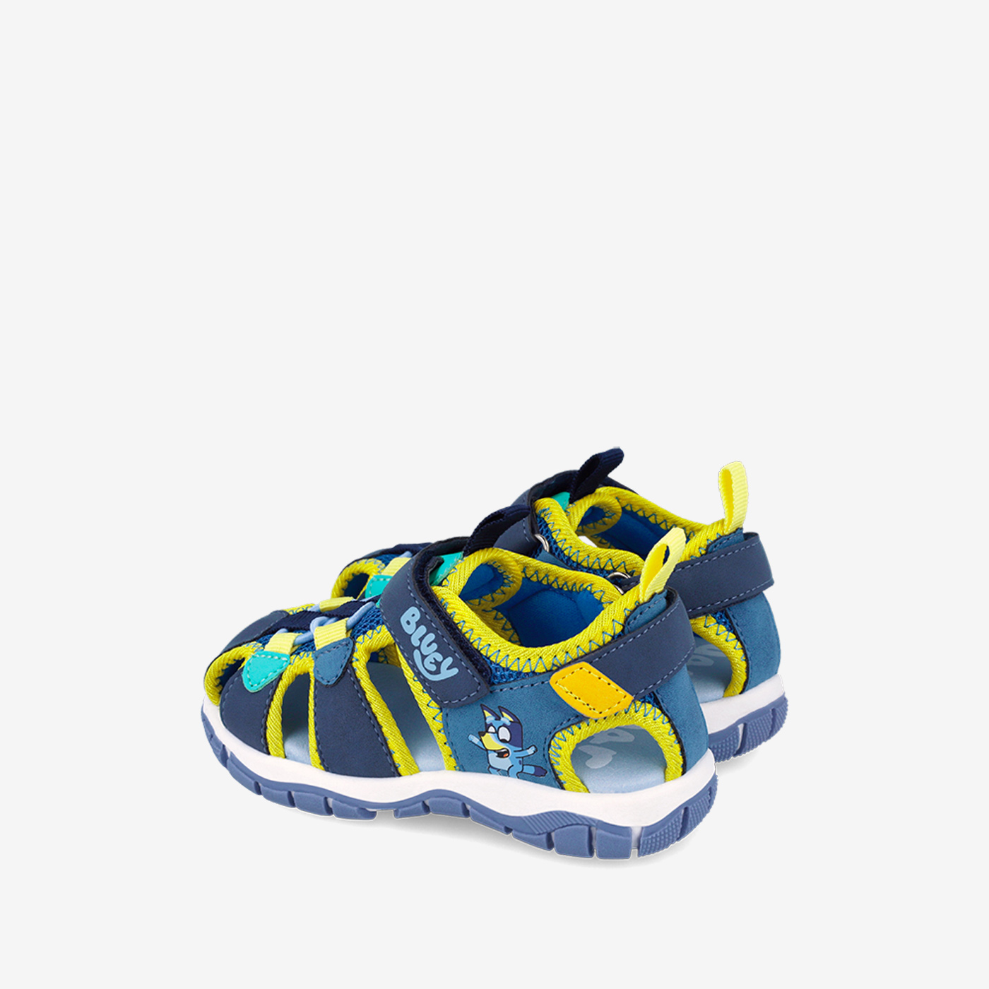 Sandalia de Garvalin con dibujo de Bluey puntera reforzada. Azul
