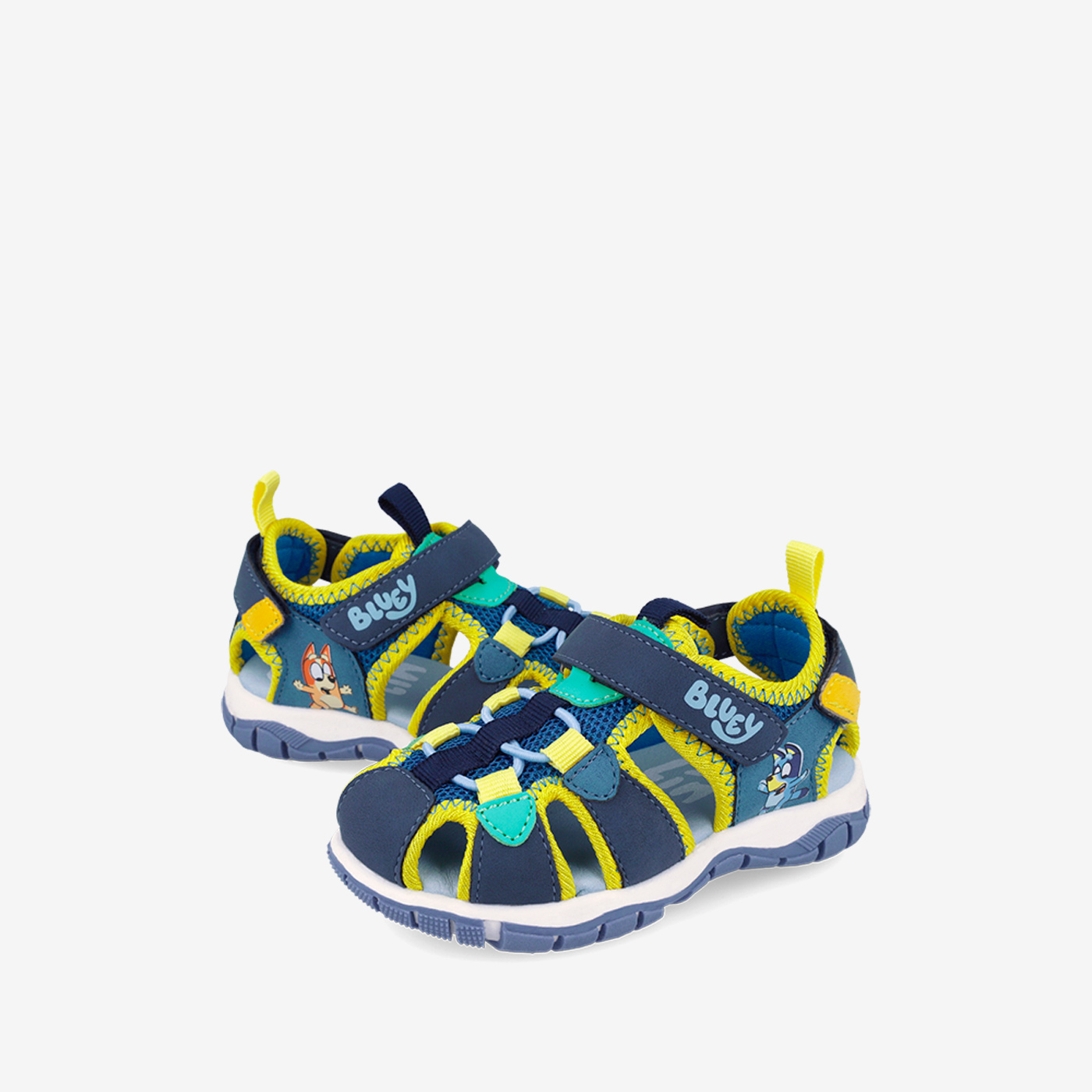 Sandalia de Garvalin con dibujo de Bluey puntera reforzada. Azul