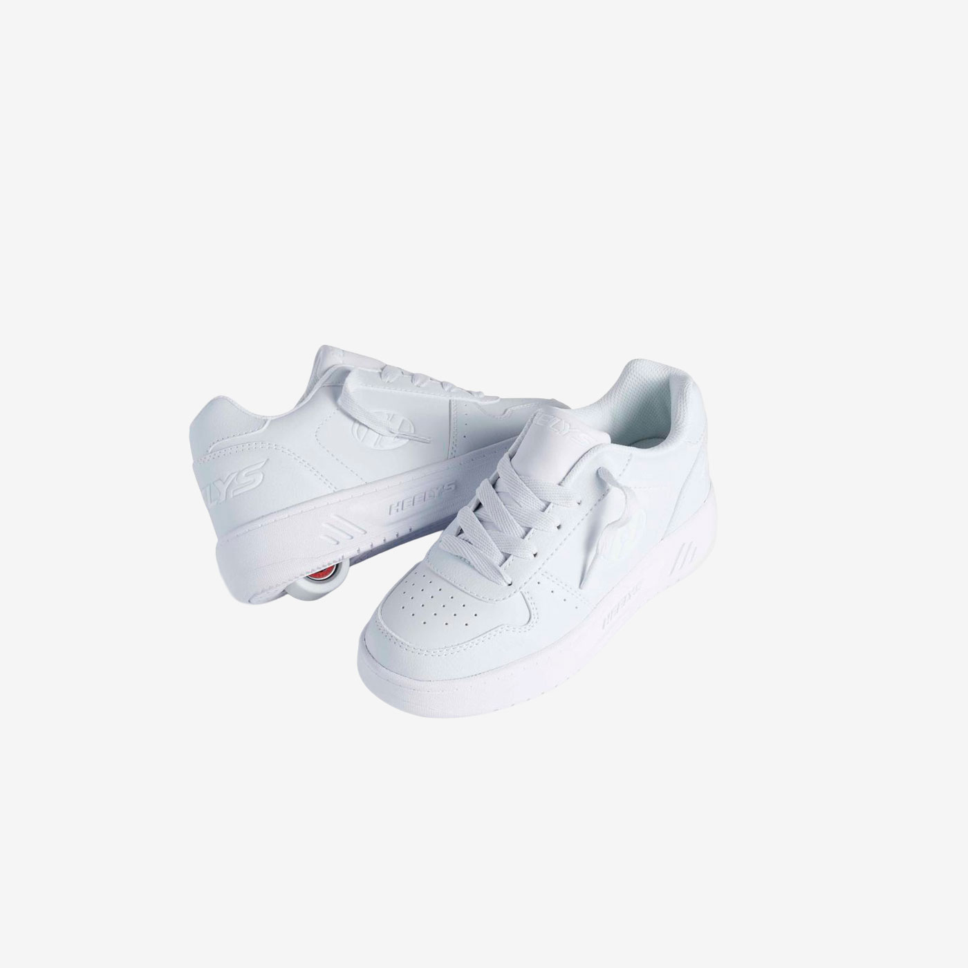 Heelys - Deportivos de rueda en color blanco con cordones.